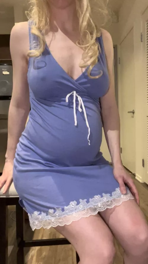 My maternity nightgown I sleep in if I don’t sleep naked