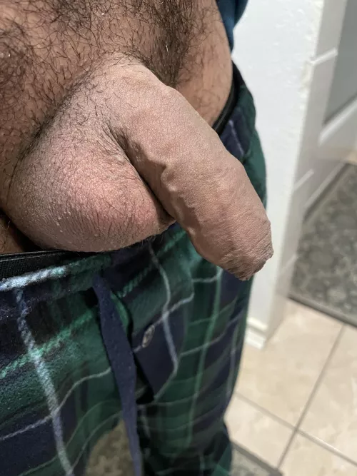 My soft uncut cock