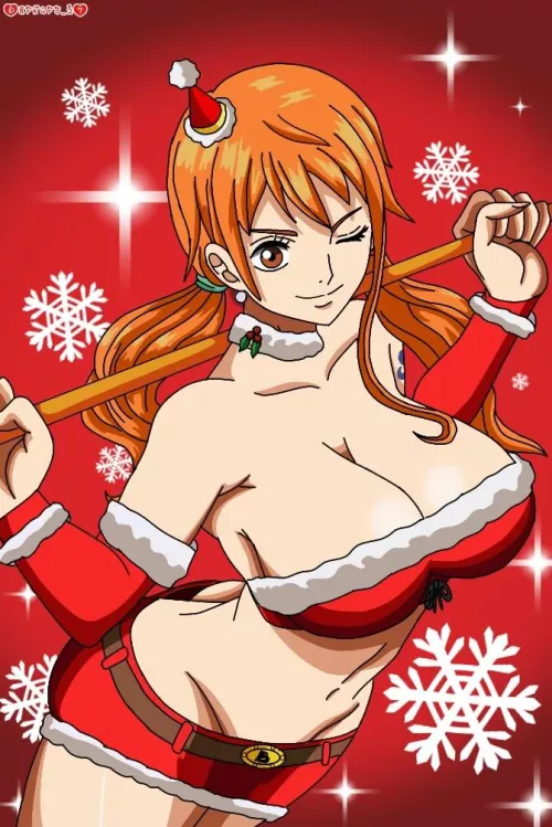 Nami in the Christmas spirit