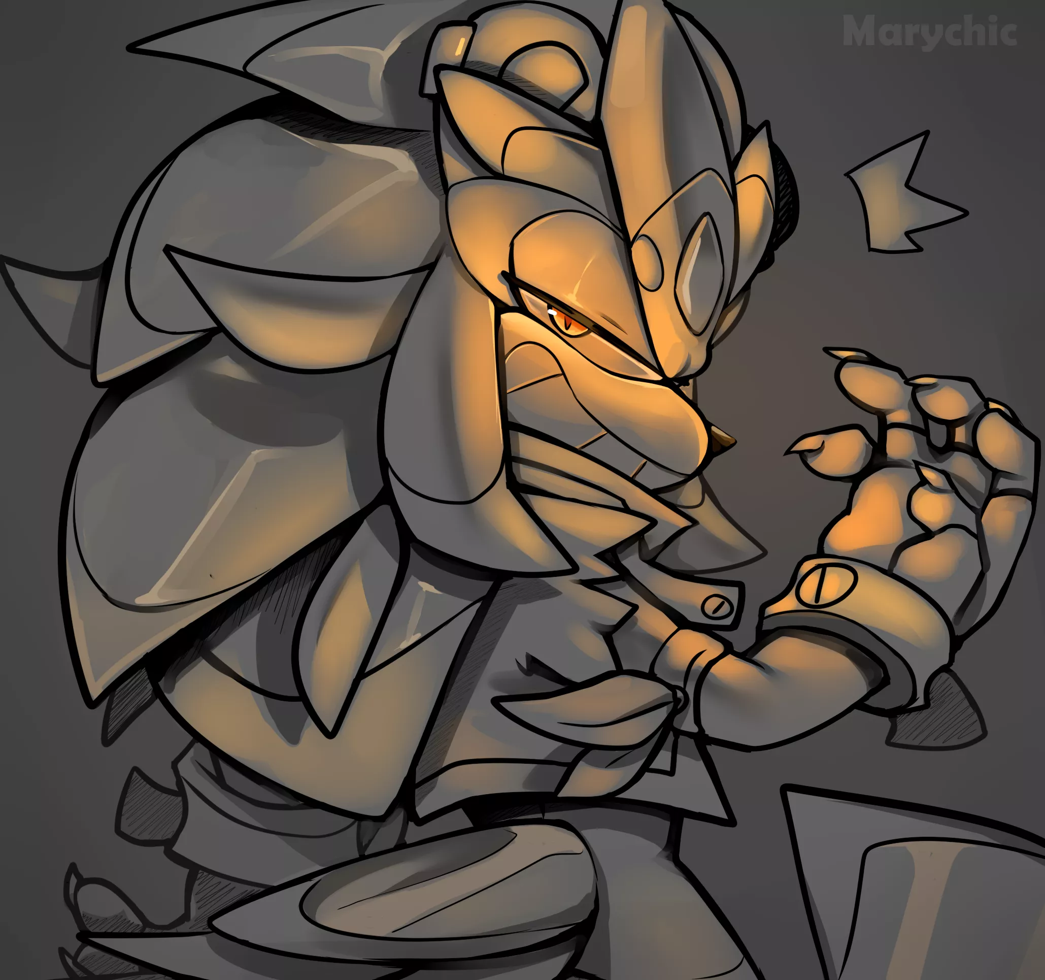 New sketch commission done :D this time I drew a Pangolin for a twitter user x3 Hope you like it! (Art made by Marychic3908)