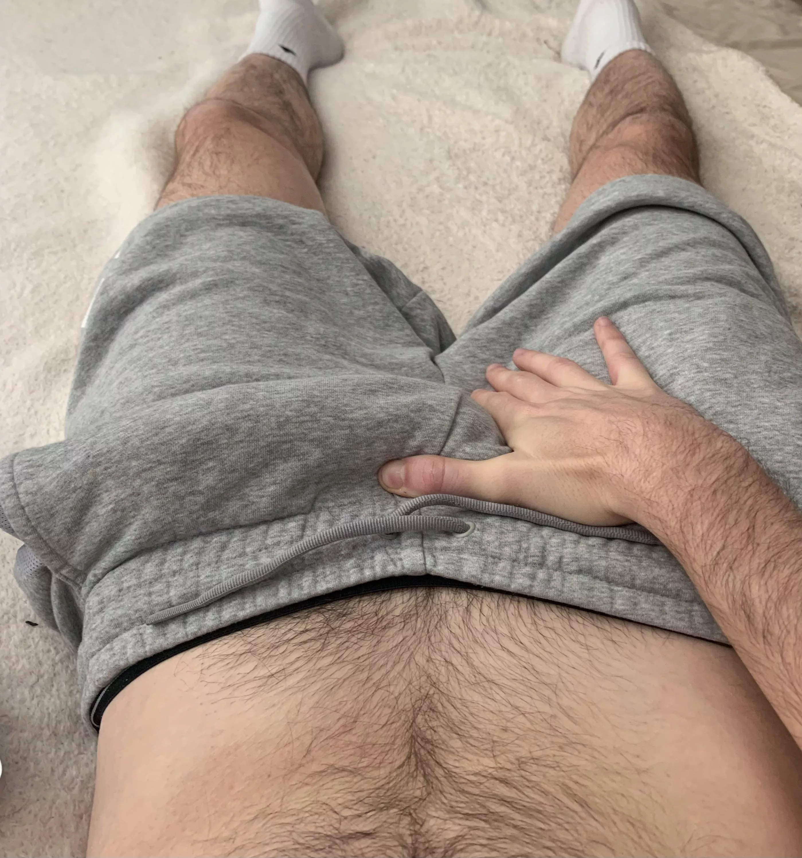 Not sure why I get so many stares when I wear my grey shorts in public [35]