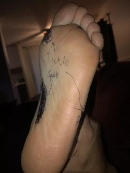 Please excuse the handwriting, she was wiggling and laughing too much to focus.