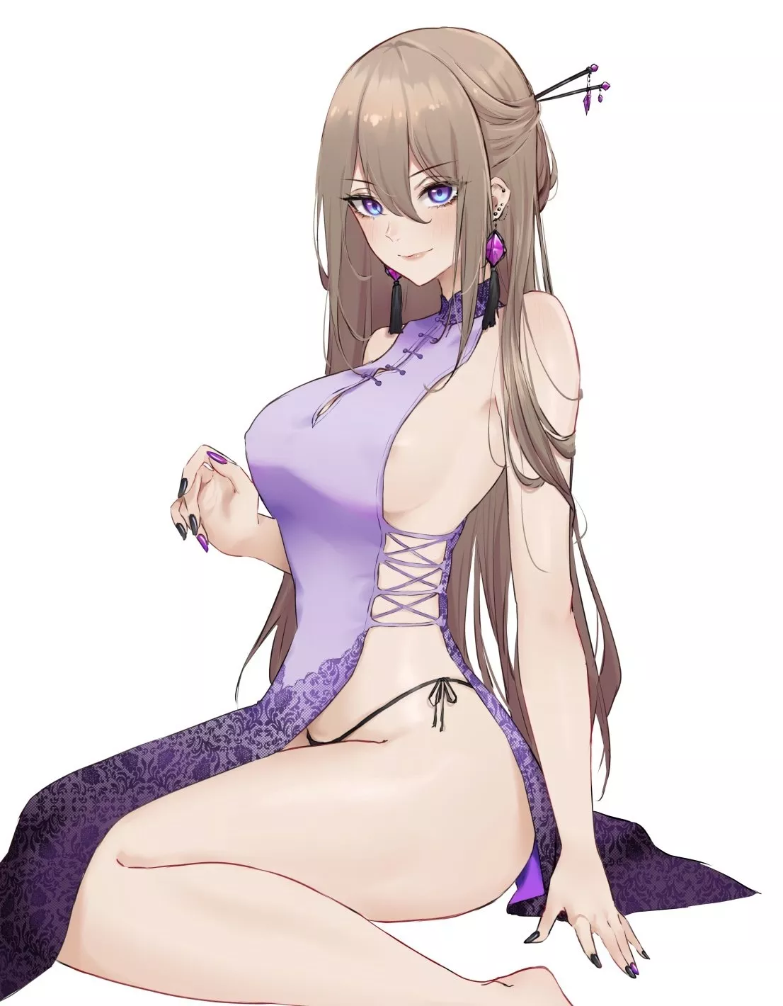 Purple China Dress