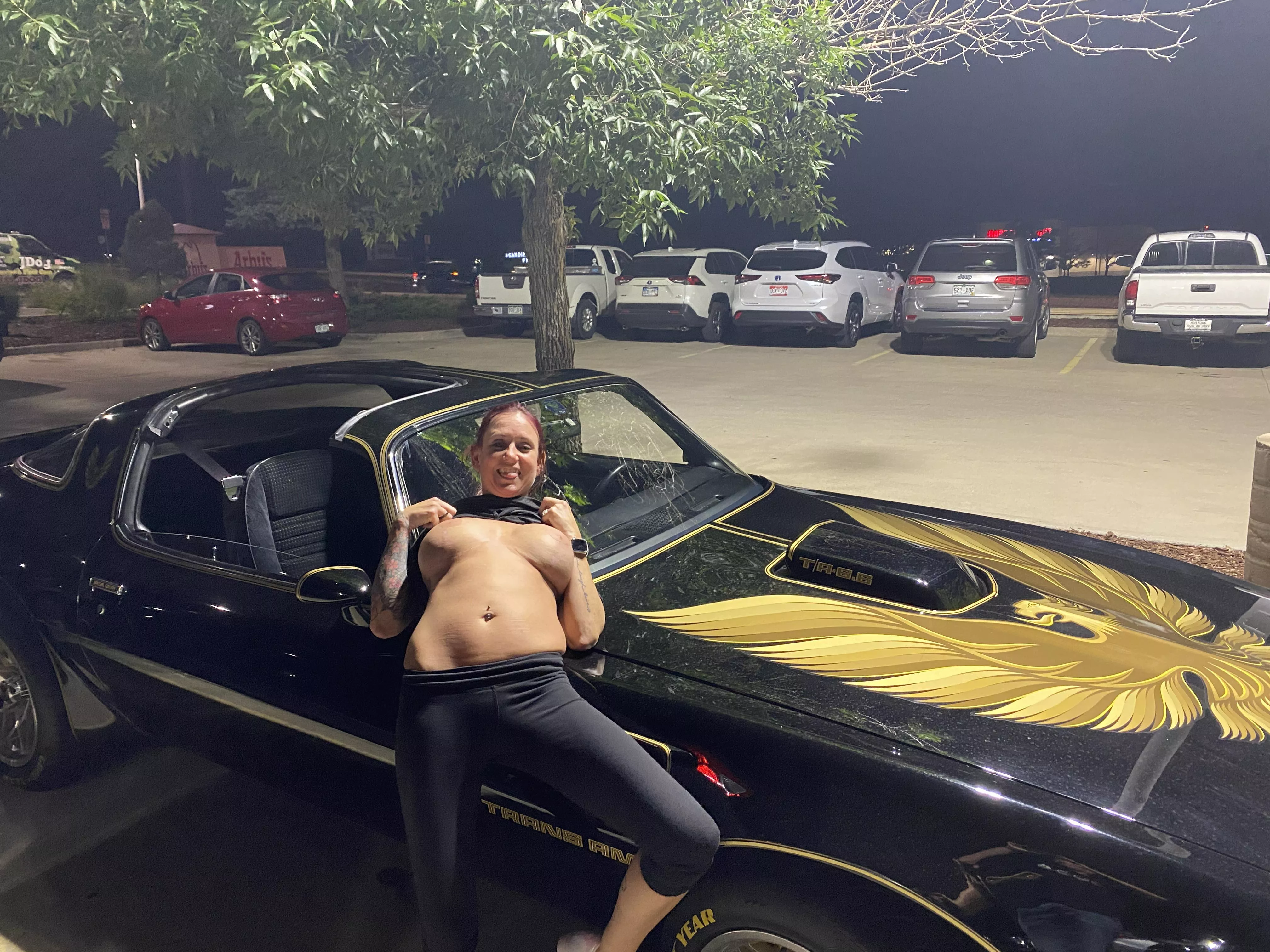 Ride in the car or ride me??