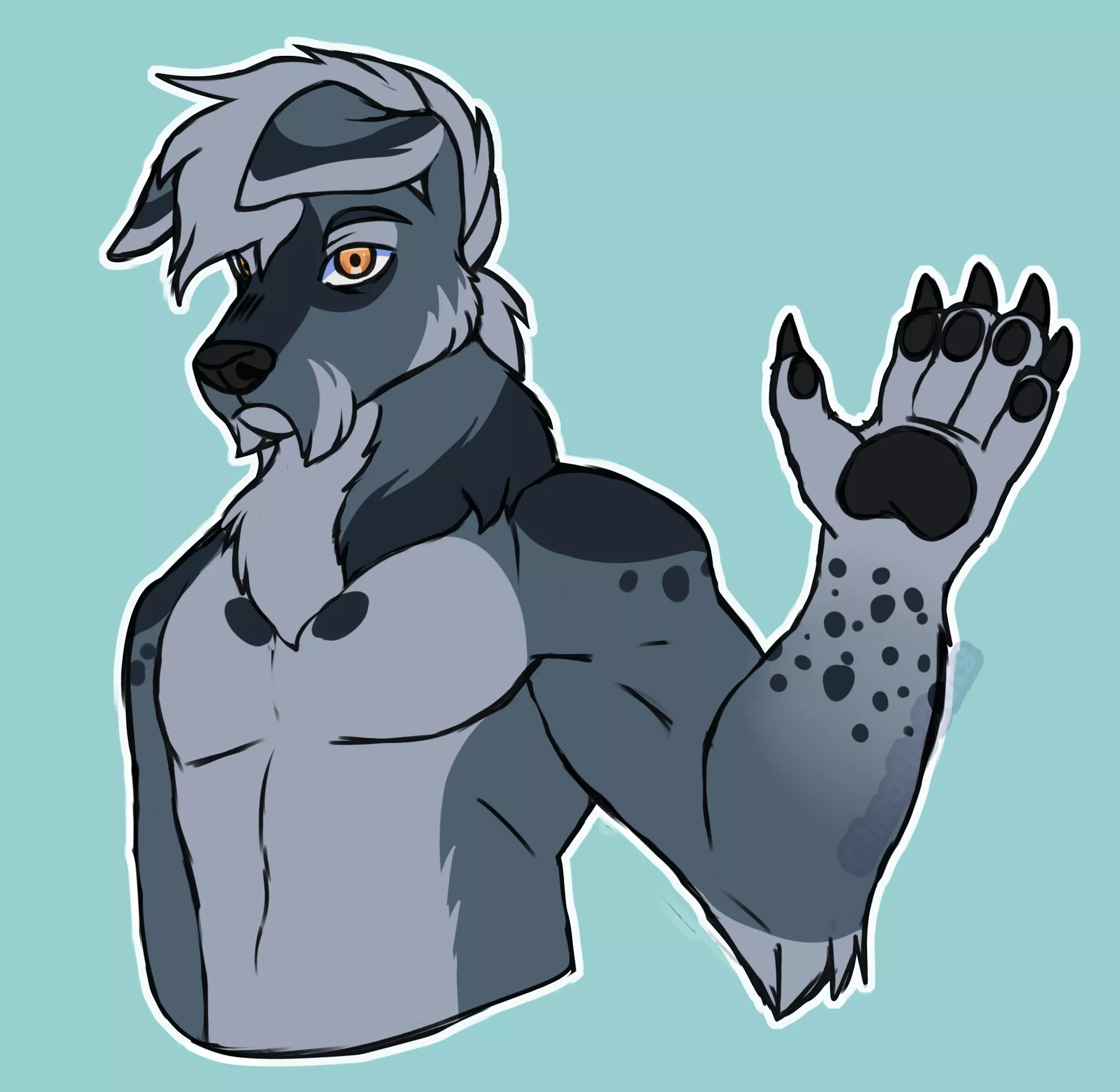 ~Schnauzer design I made and sold~ Art by me Chaosguts follow me on insta Chaos.guts for more art!