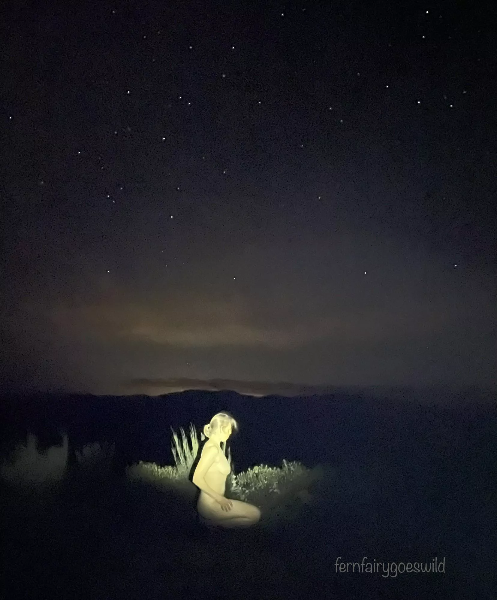 Self portrait with stars