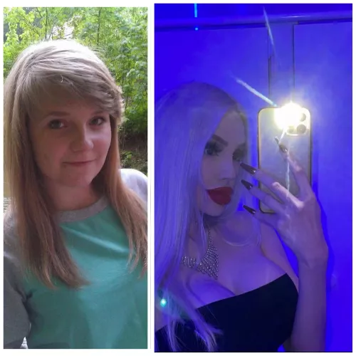 Shy girl to a Bimbo Slut