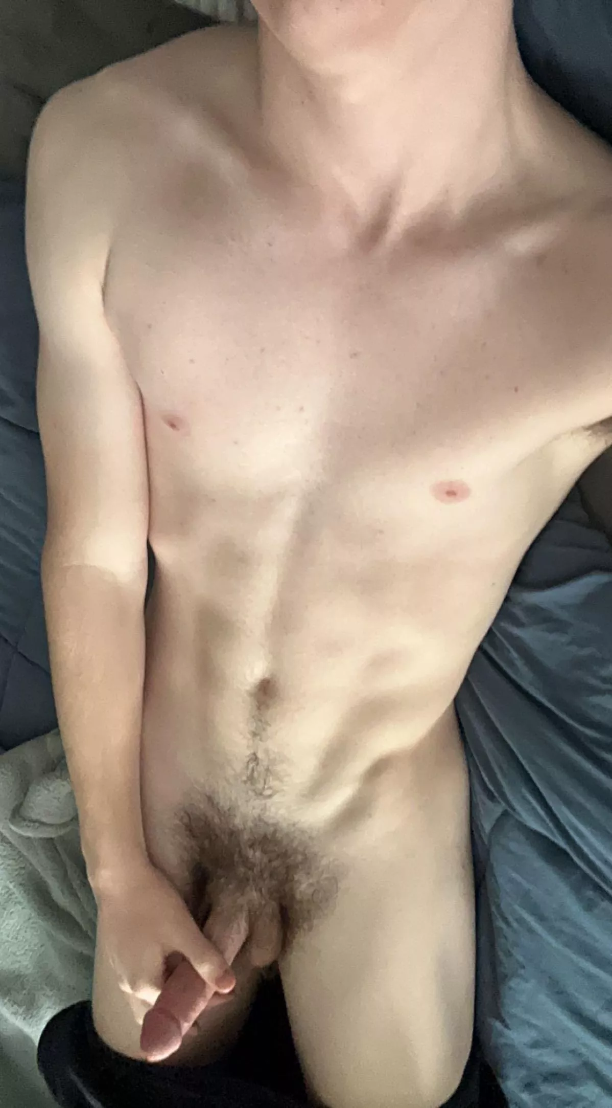Skinny teen with cut cock