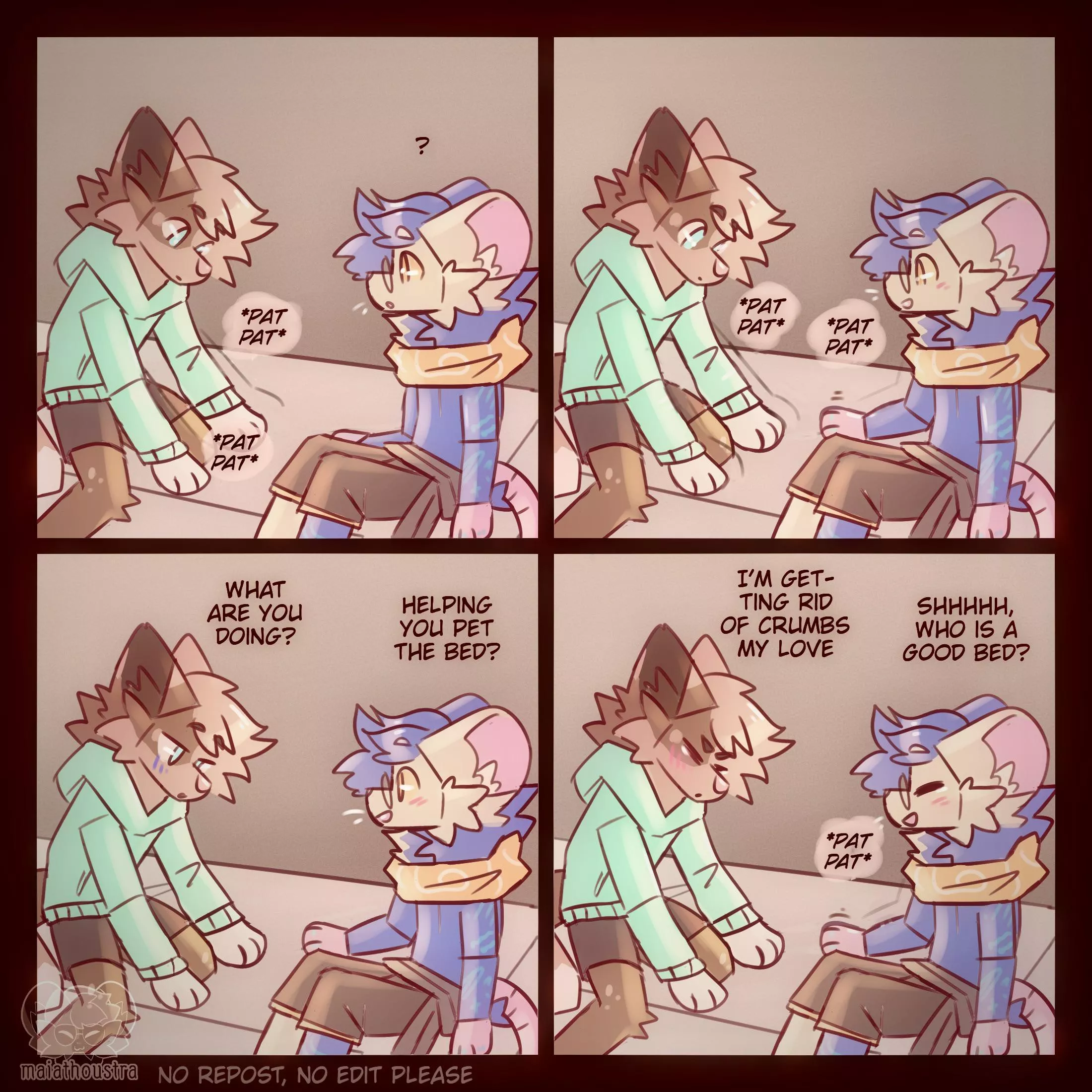 Such a good bed ~ comic by me @maiathoustra