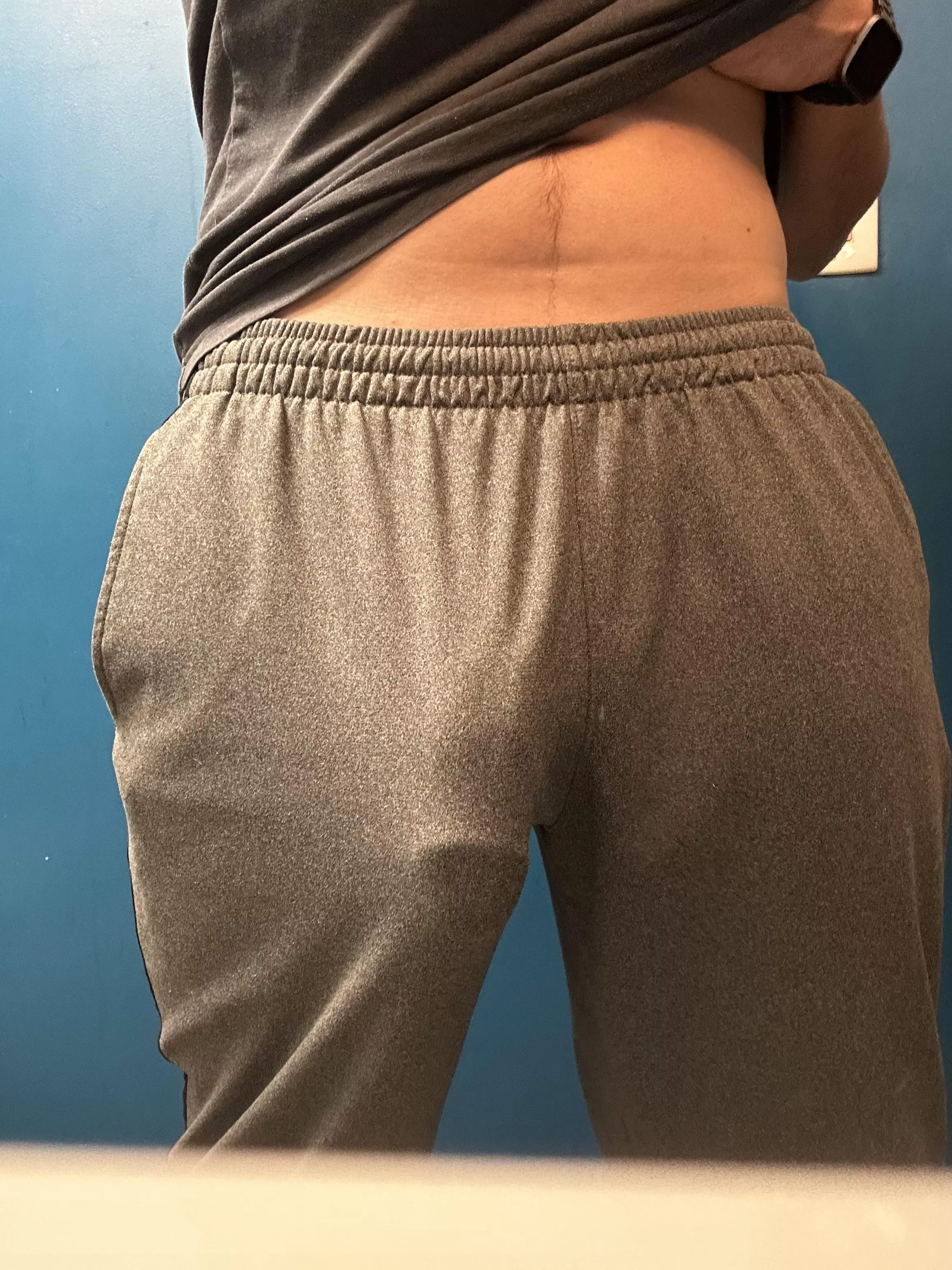 The morning wood hitting hard today…