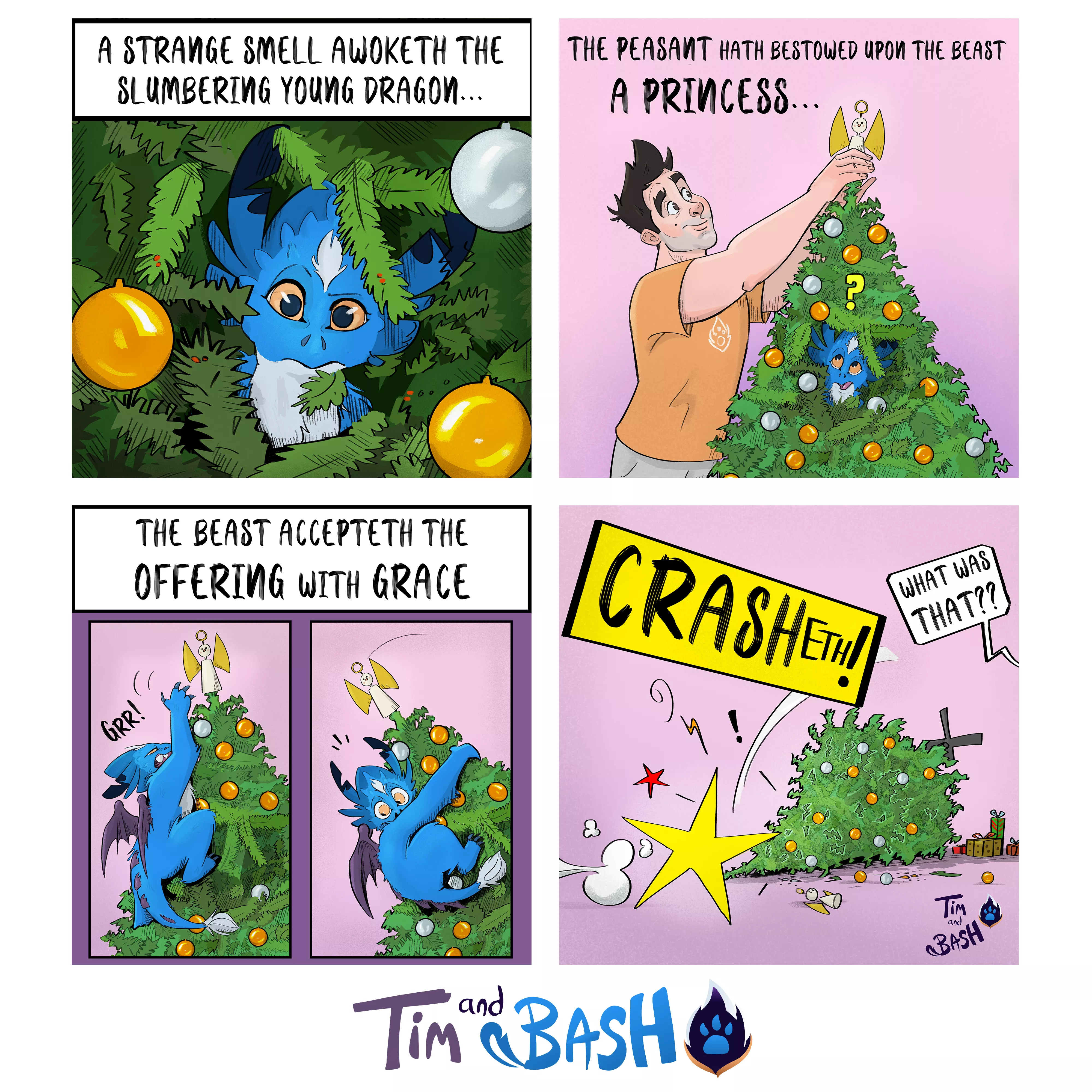 This is Bash's first Christmas, and he's still getting to grips with the new traditions....🤣