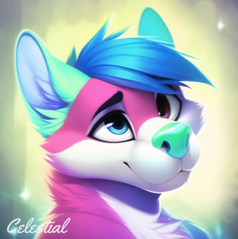 This picture taste like bubblegum, change my mind! by: @celestial_furry