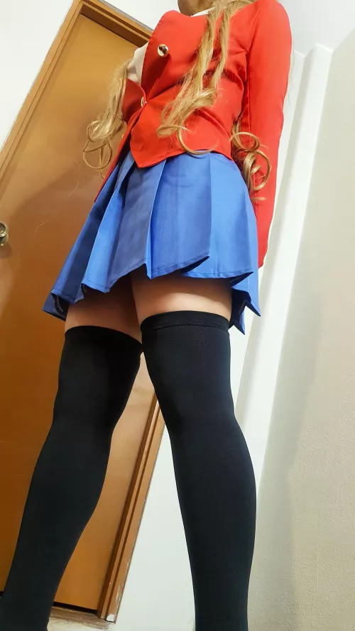Uniform and thigh-highs