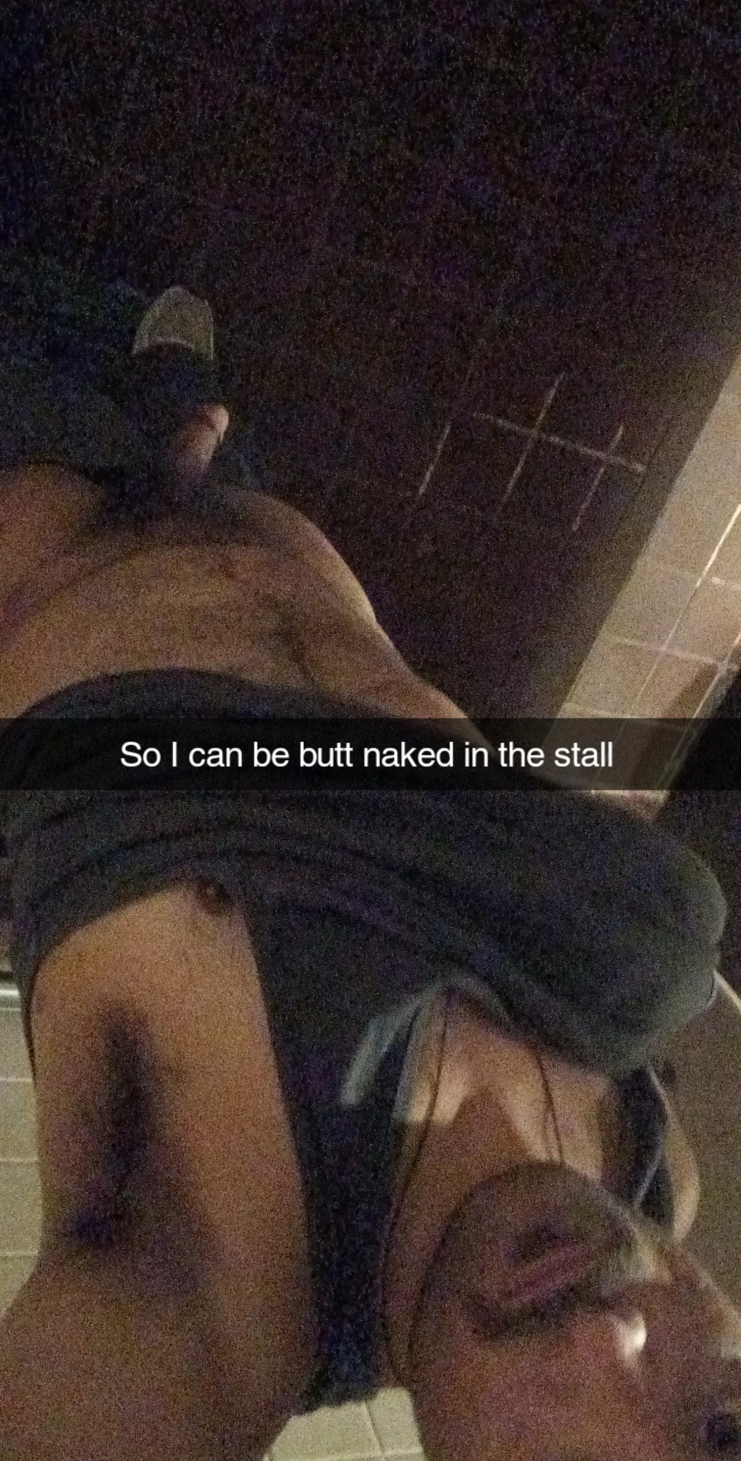 was stuck at a rest area whole day so was butt naked in the stalls how fun