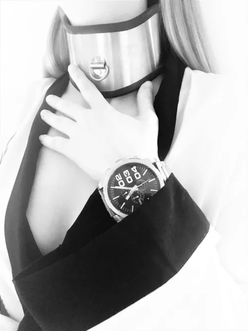 Wearing my steel posture collar