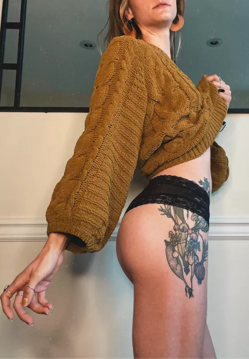 You can almost see both my lil cheeks