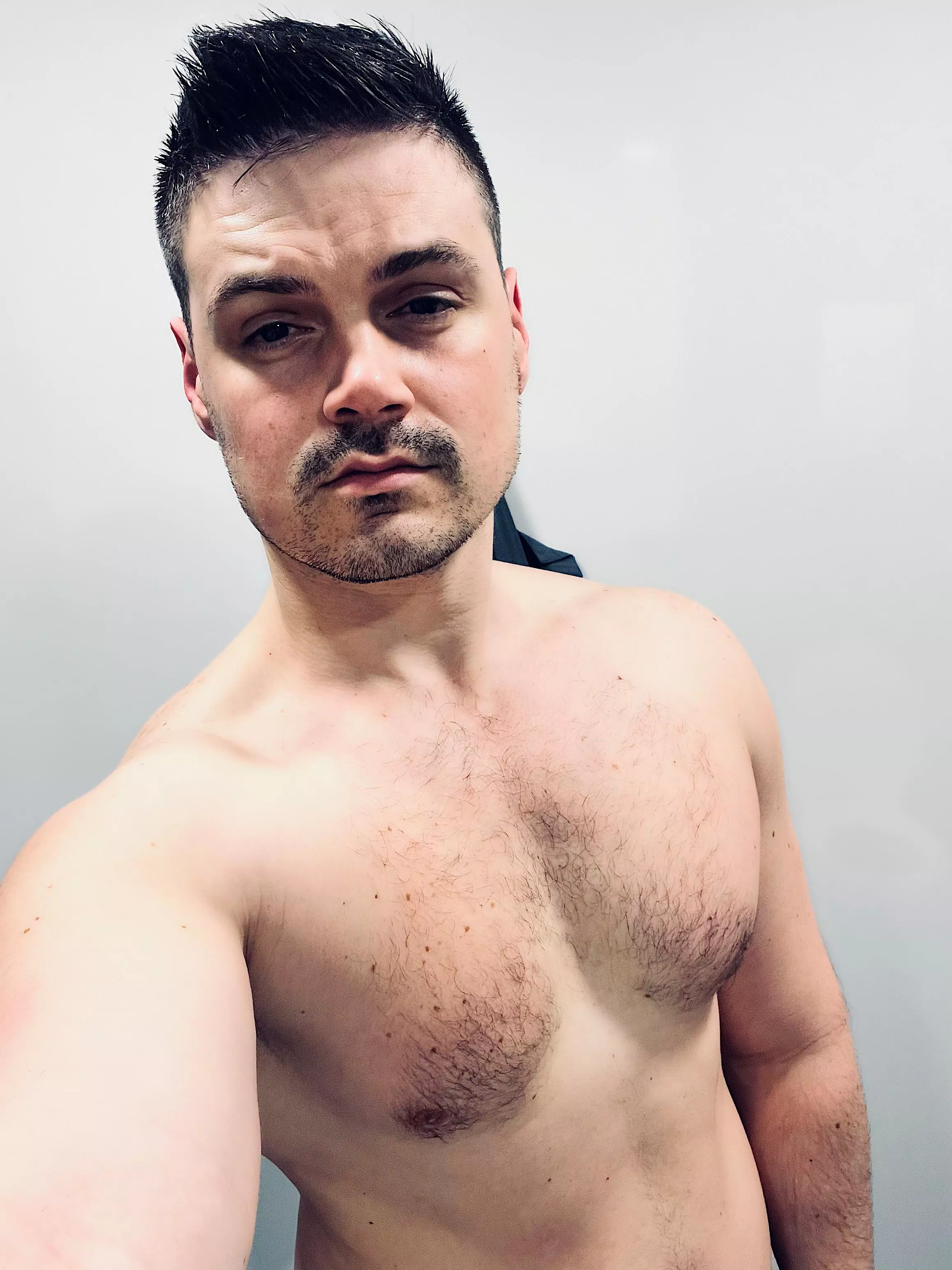 After a good gym session. Working hard on getting into better shape. What do you think?