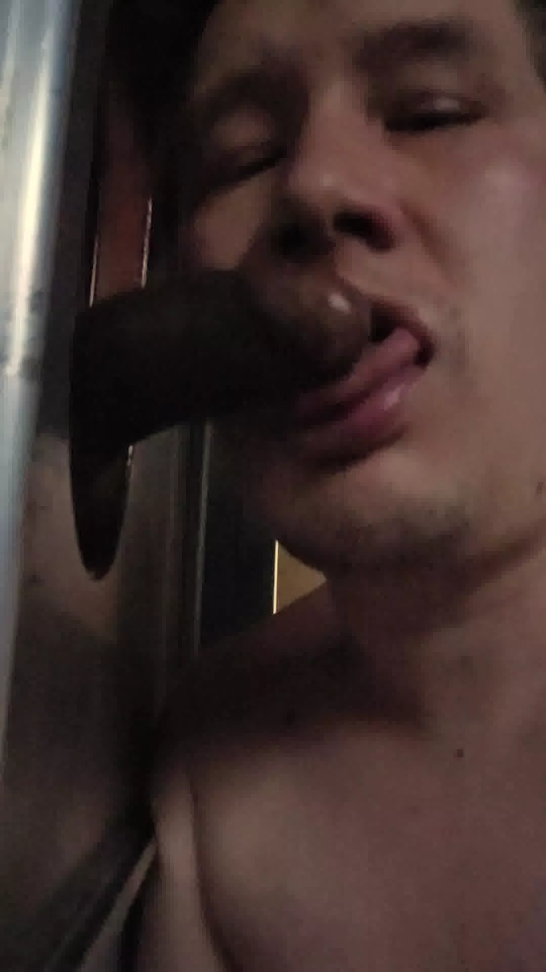 Anon cock at a sleazy gloryhole