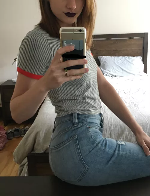 Booty hugging jeans