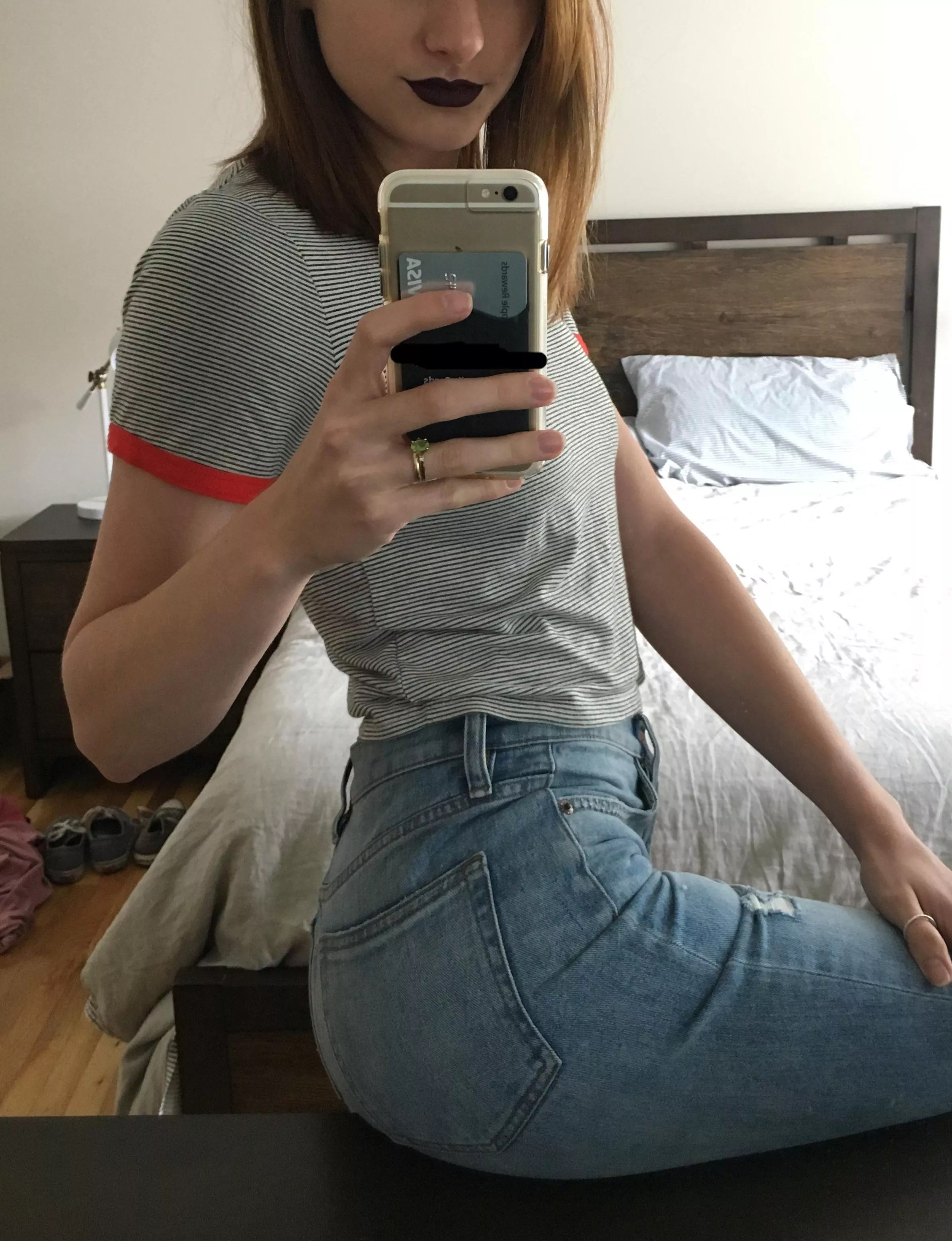 Booty hugging jeans