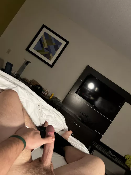 Bored and horny who wants to choke on my cock?