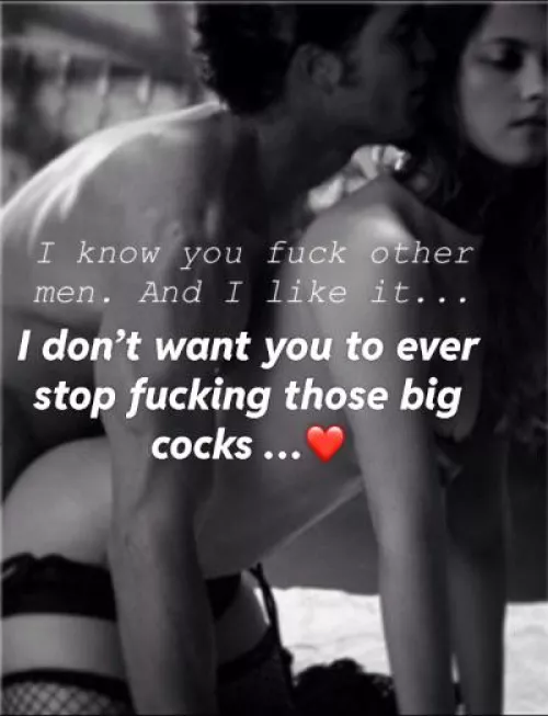 Don’t ever stop fucking other men