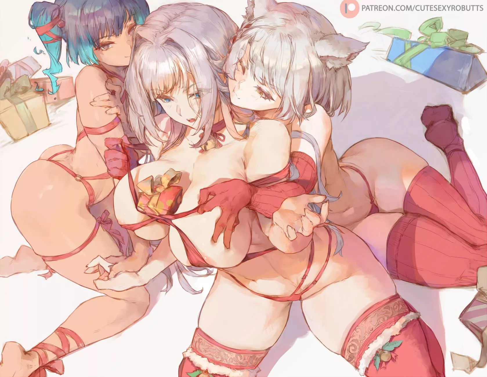 Ethel, Mio & Sena (cutesexyrobutts) [Xenoblade Chronicles 3]