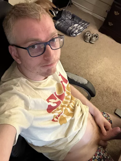 Got hard while playing WoW.