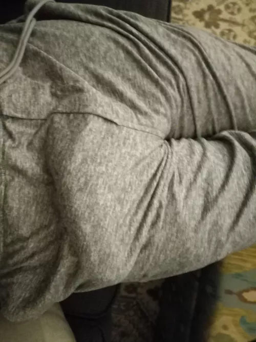 gray sweatpants + big dick = winter bliss.