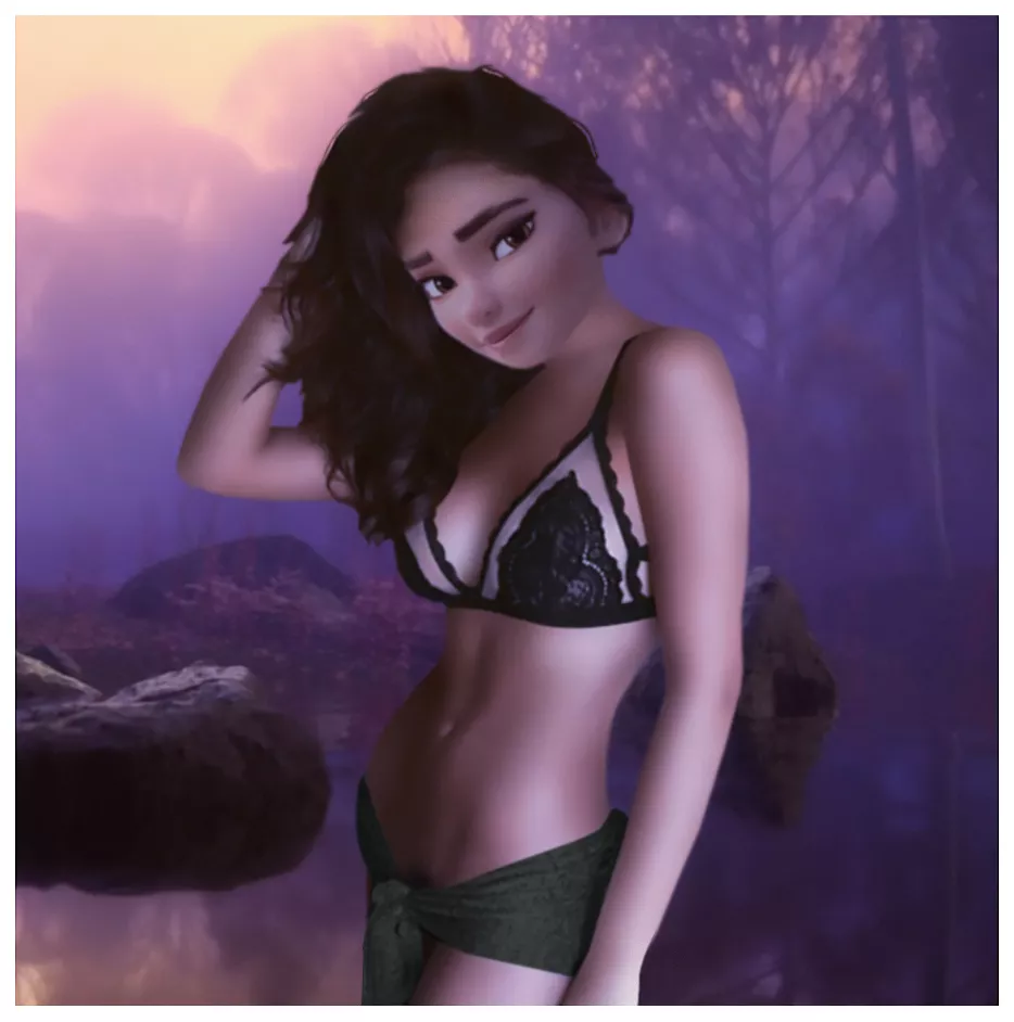 Honeymaren letting her hair down. (OC)