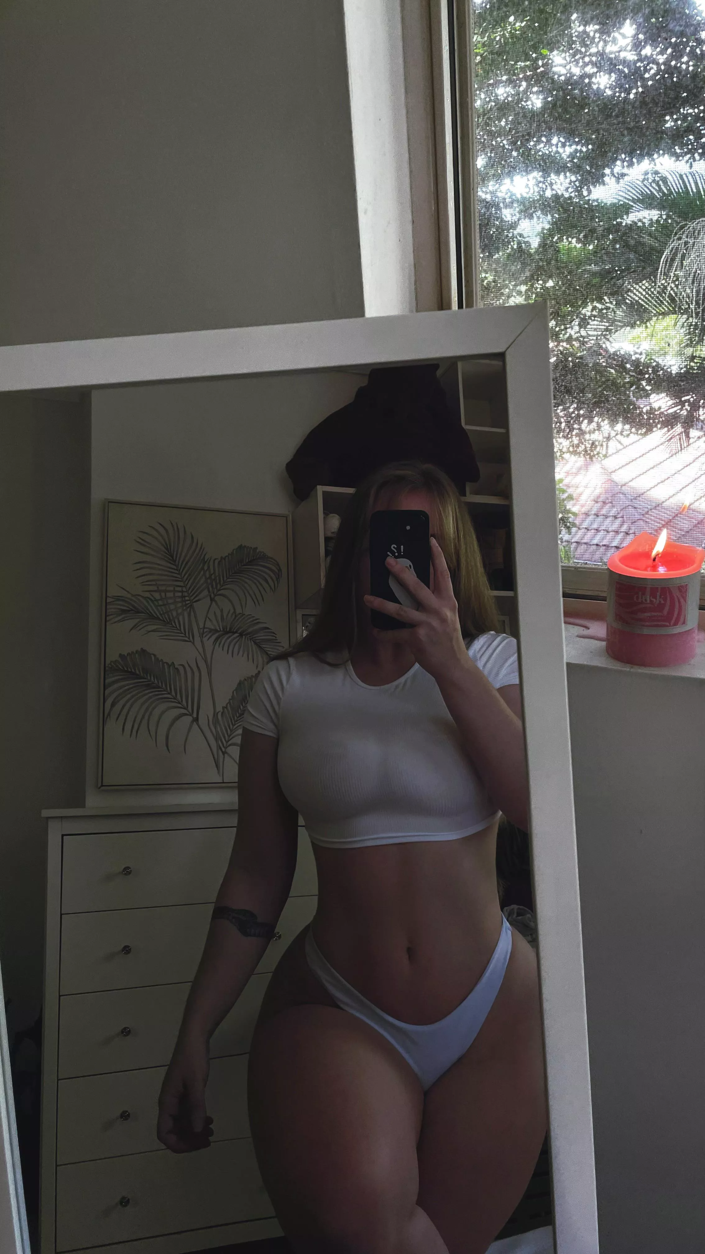 I love wearing super tight shirts