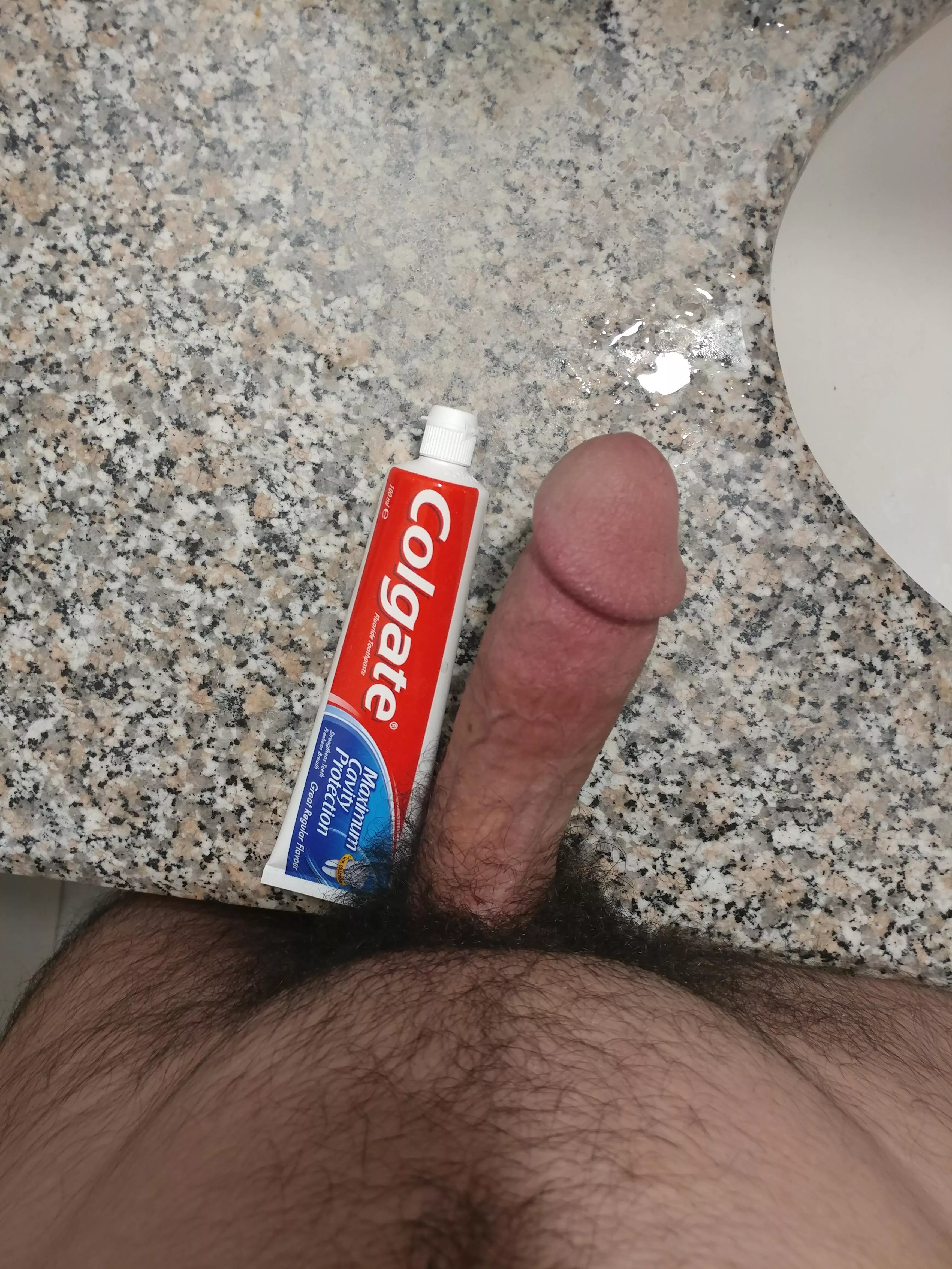 Im bigger than the toothpaste tube. That means you have to use me instead😈😋