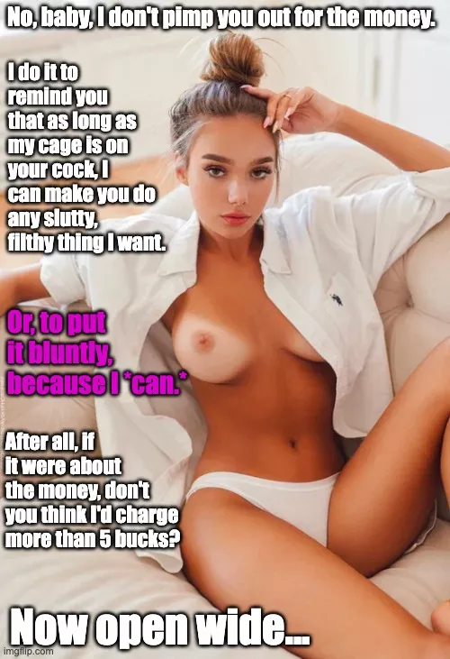 It's not about the money