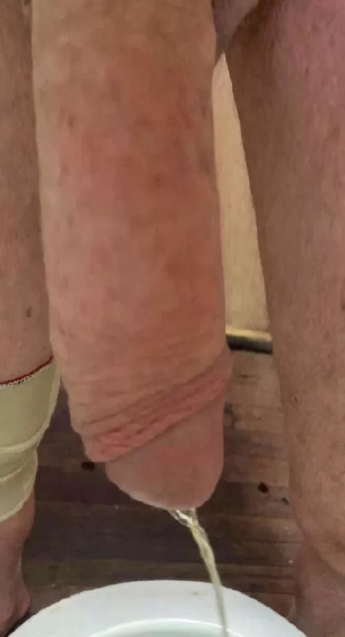 Just taking a piss.(m)