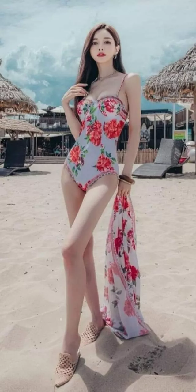 Lovely in a One Piece Floral