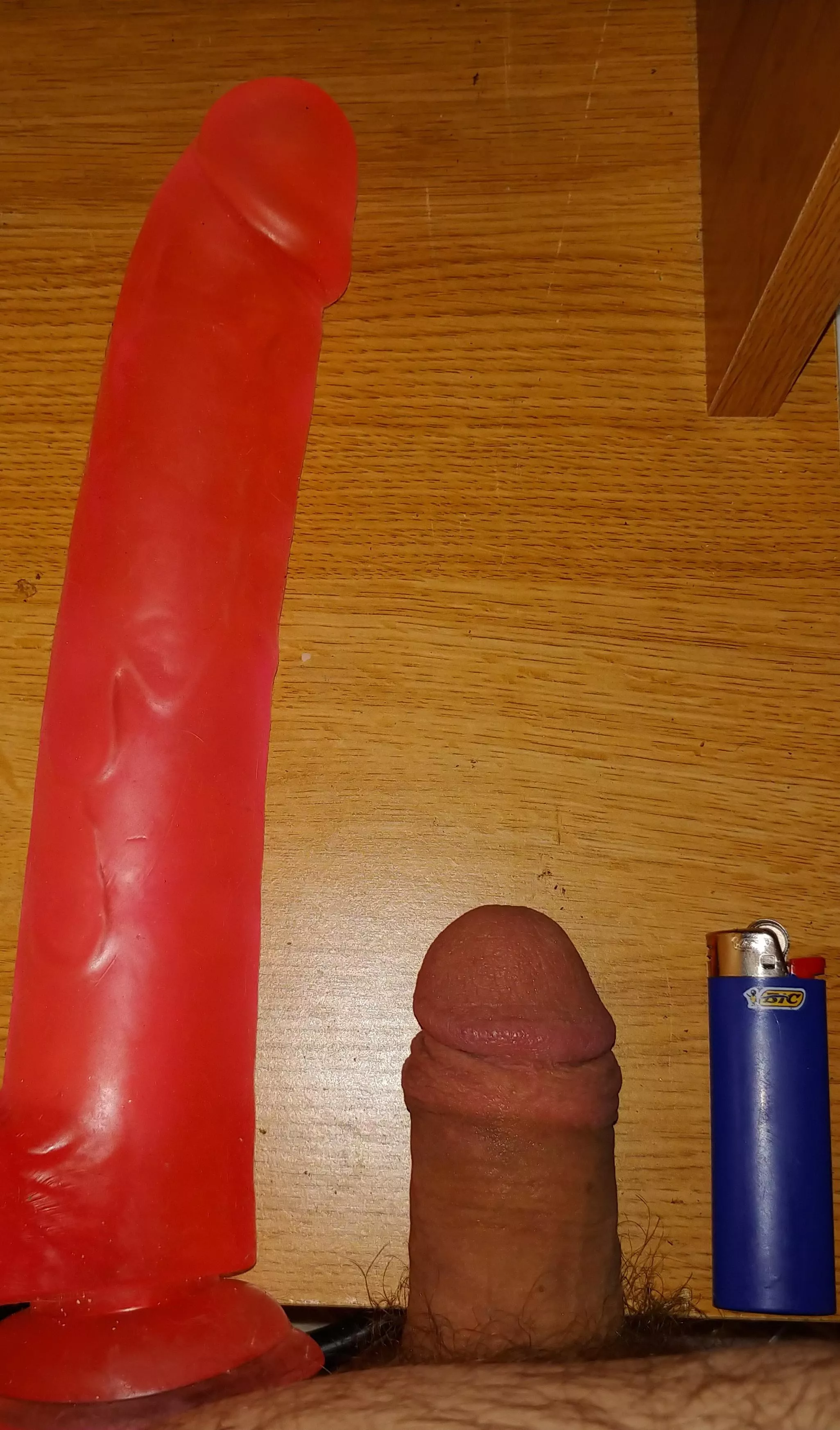Mom's dildo vs me