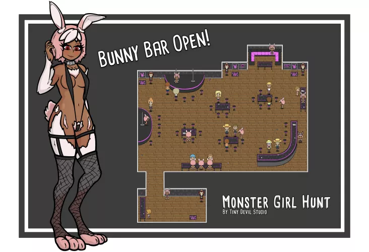 Monster Girl Hunt - The Bunny Bar is finally open!