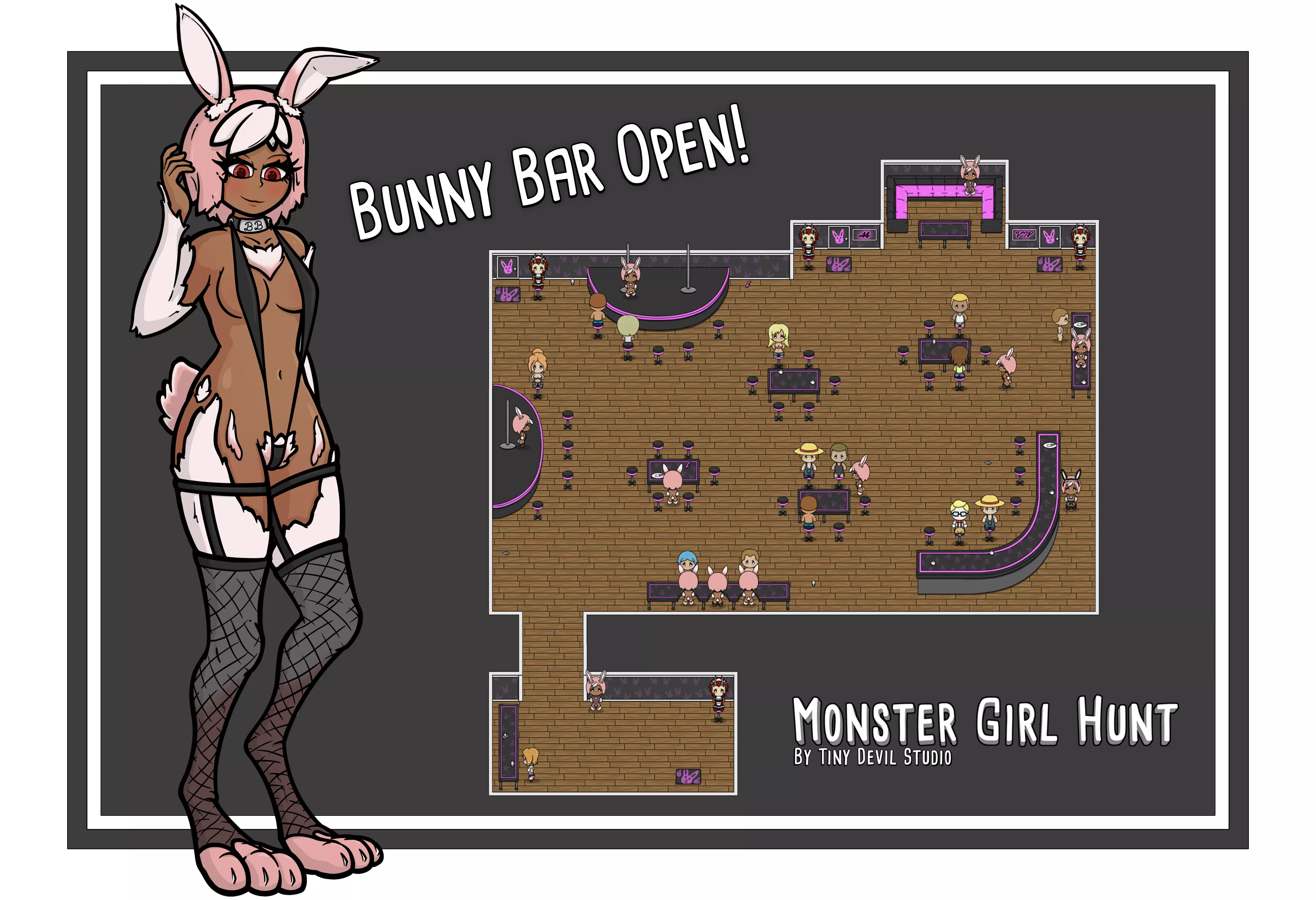 Monster Girl Hunt - The Bunny Bar is finally open!