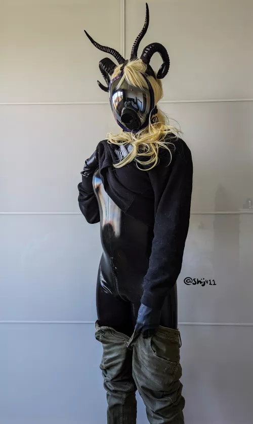 [OC] latex under regular clothes 💜