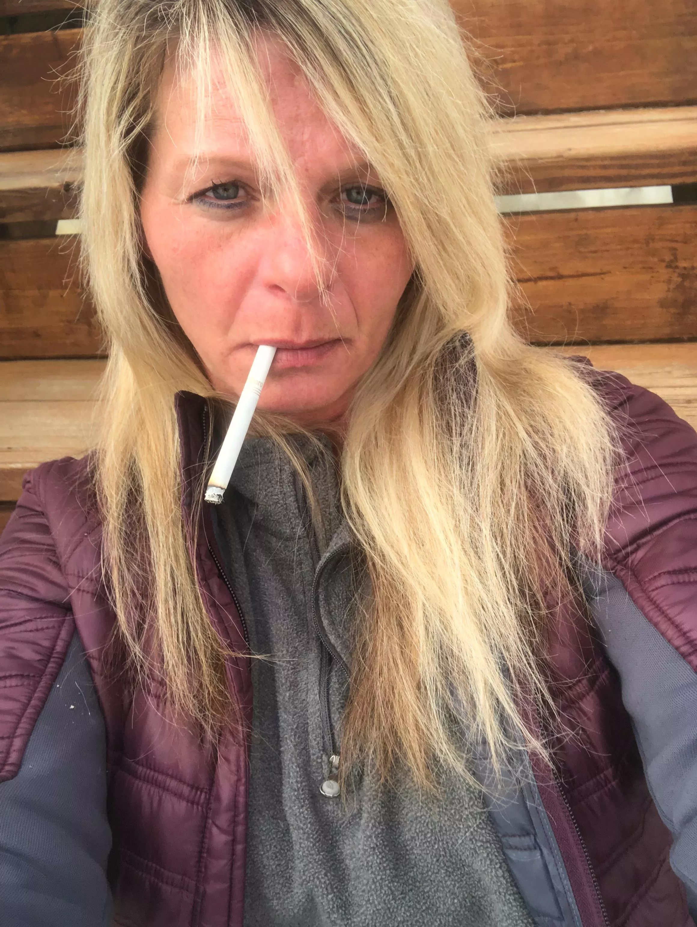 Post sex cigarette. Just finished fucking my bull now it’s time for a smoke 💋