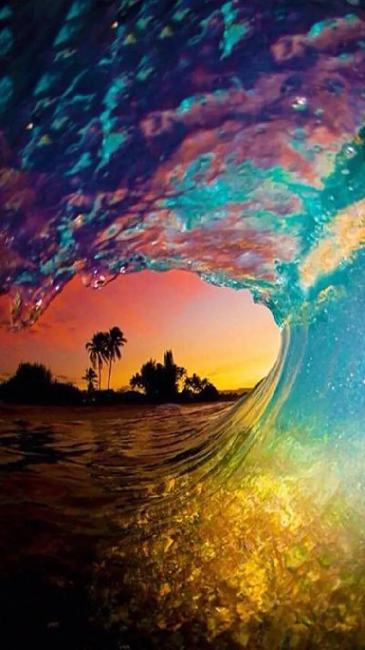 Rainbow waves 🌊