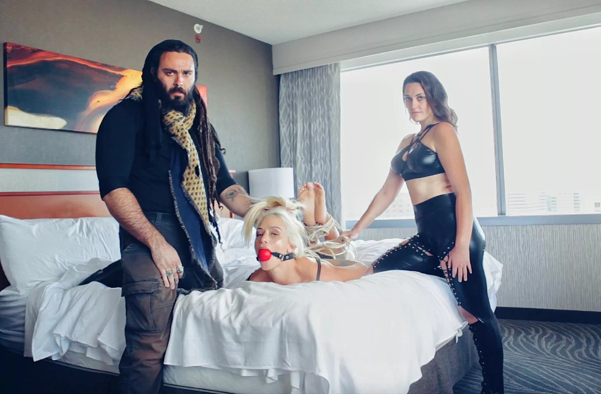 Royjack and Nolina Nyx dominating Lauren Reignns