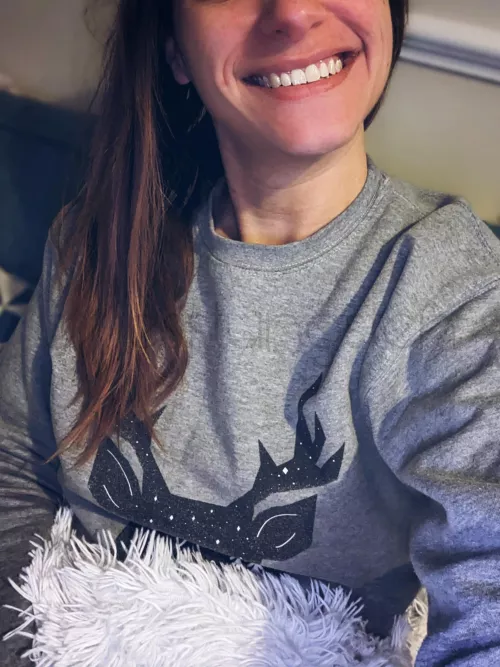 Sharing a simple smile with the hope o[f] warming up this chilly Sunday x