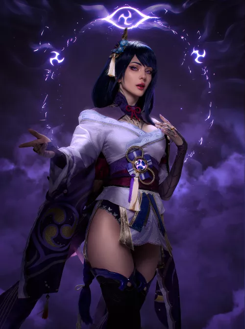 Shogun Raiden cosplay by Xenon. Photo and edit by Aku (me)