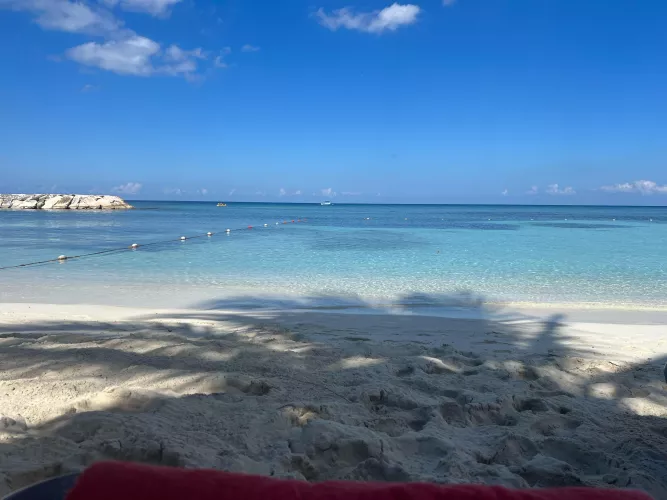 Sitting in the shade in Montego Bay