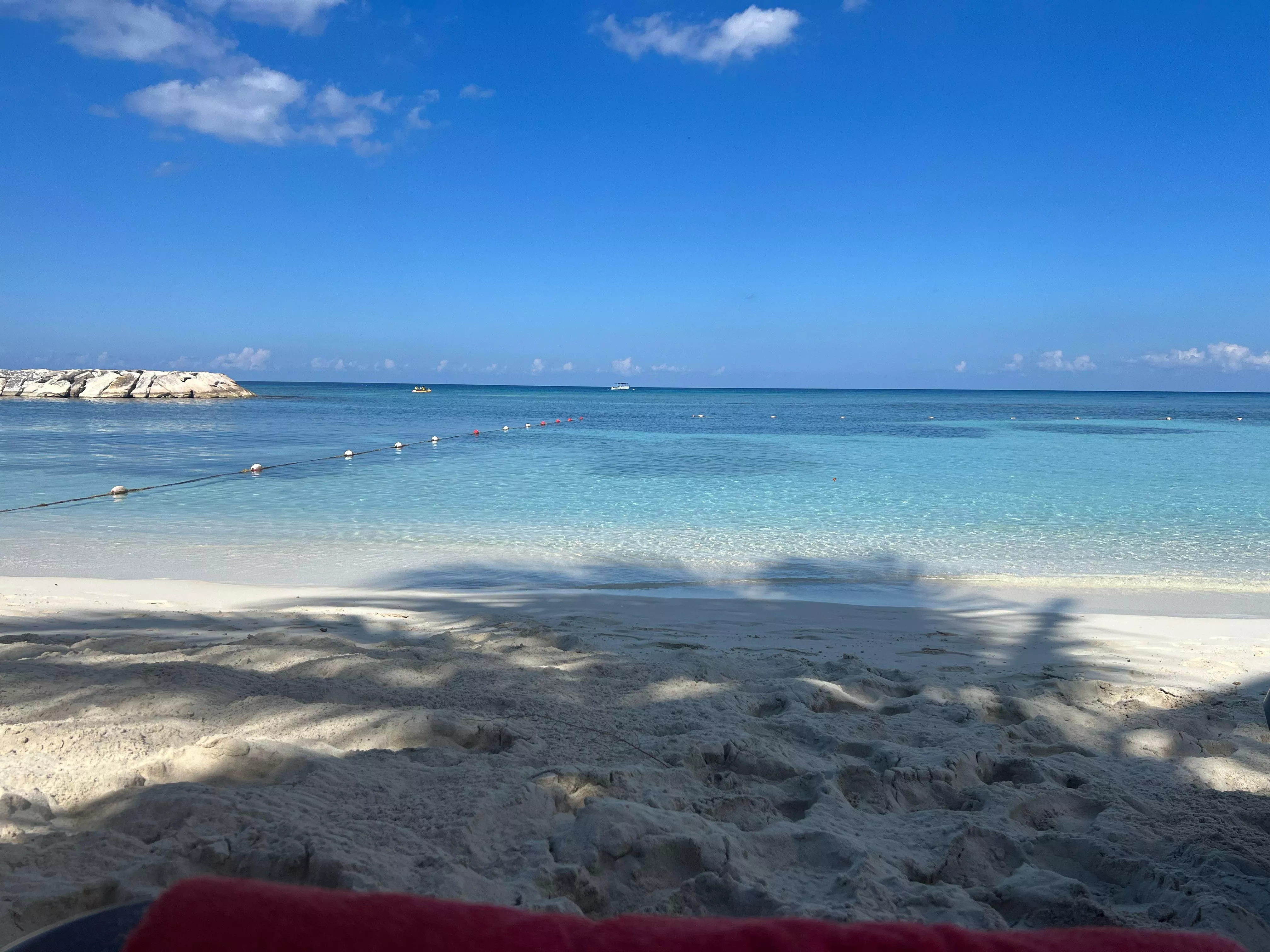 Sitting in the shade in Montego Bay