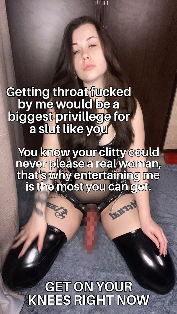Suck my cock and I’ll fuck you later