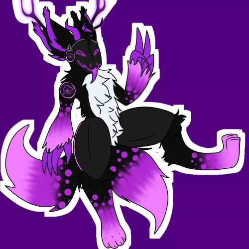 this is my protogen oc, juniper! hope you guys like him :3