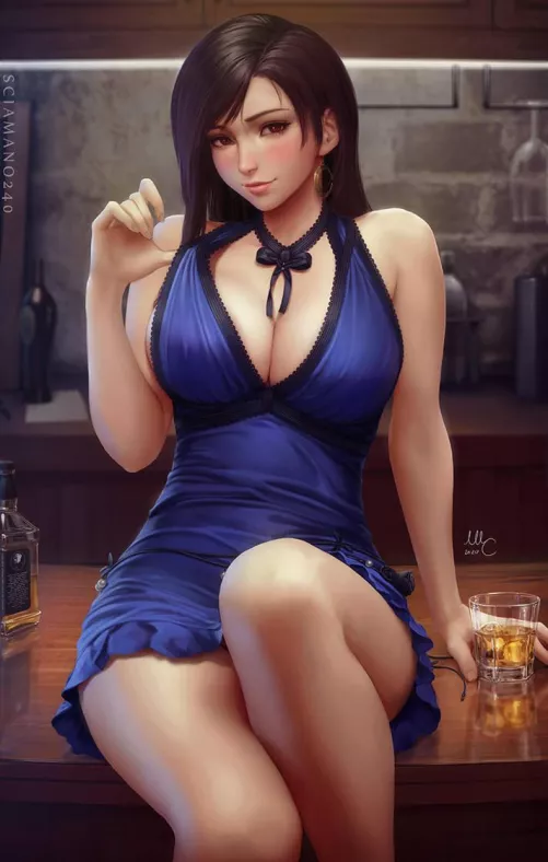 Tifa in evening dress [final fantasy]