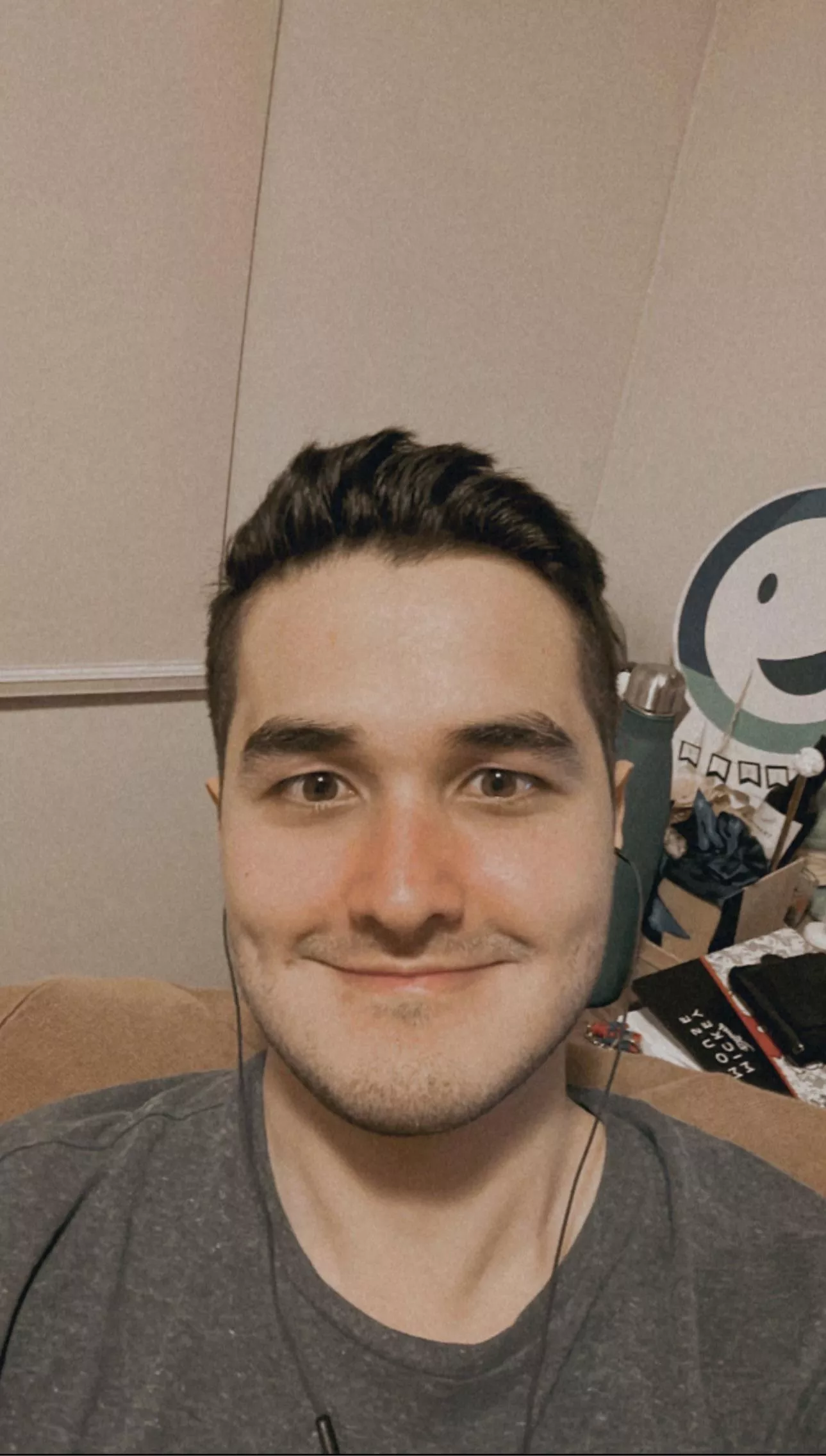 Trying out a new hairstyle